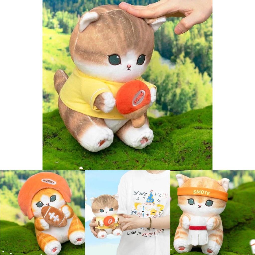 Adorable Mofusand Cat Funsandy Shark Plush Toy For Kids Soft Cartoon Cuddly Doll