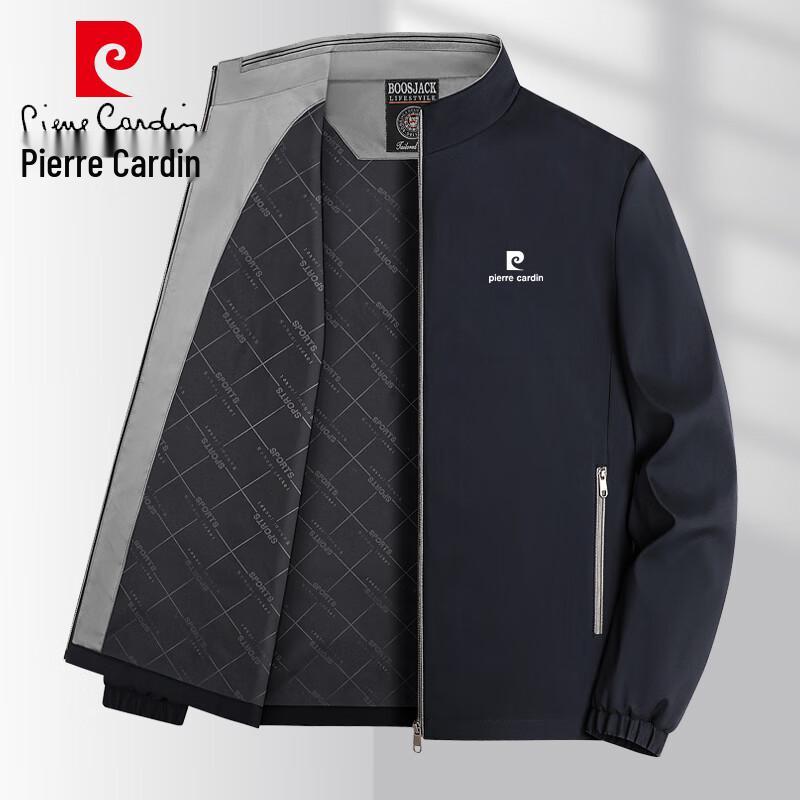 Pierre Cardin Men's Stand Collar Business Casual Jacket