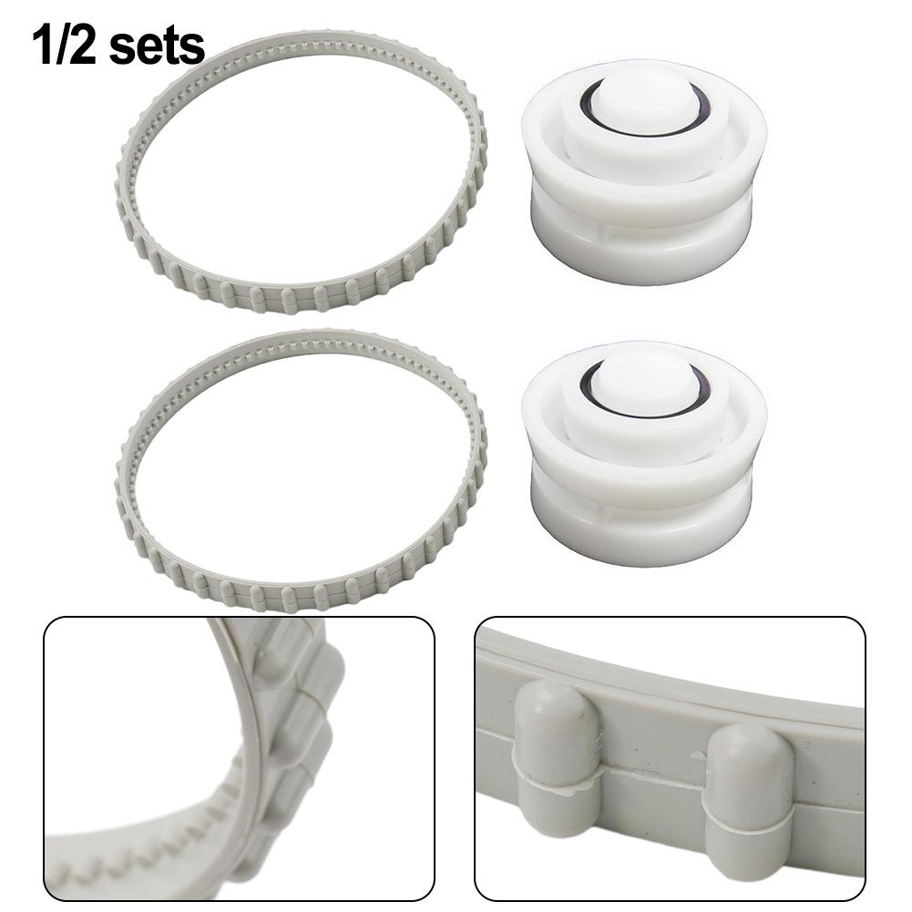 RCX26001 Roller & RCX23002 Belt For TigerShark Pool Cleaner RC9965CC RC9950A Garden Pool Drive Belt Replacement