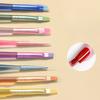 8pcs/Set Dopamine Nail Art Manicure Tools - Acrylic Gel UV Polish Flat Fan Liner Dotting Pen Carving Tip Painting Brush