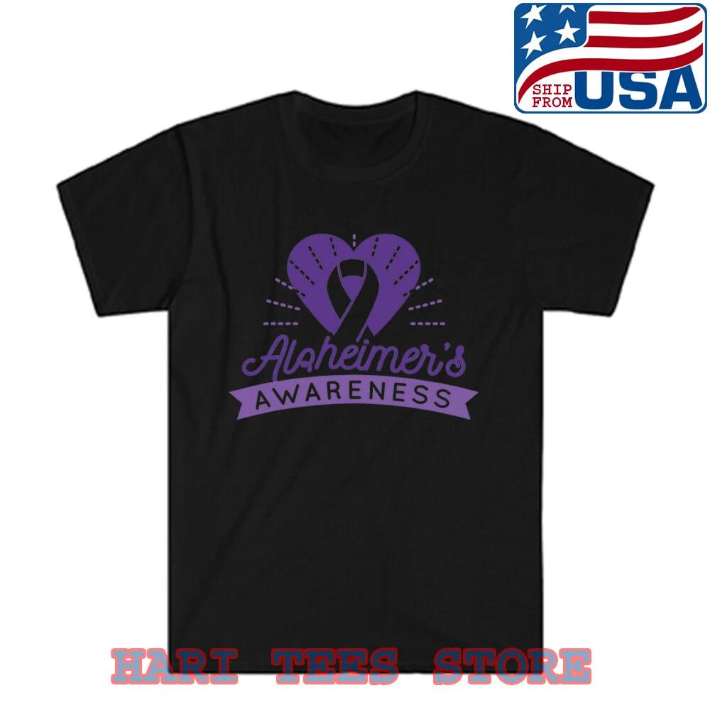 Alzheimer Awareness Men s Black Size S to 5XL L