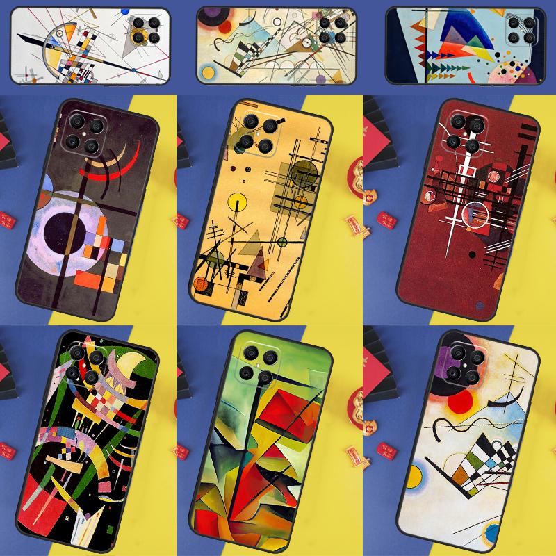 Wassily Kandinsky Abstract Artistic Case For Honor 90 50 70 Lite X9b X9a X8b X8a X8 X9 X9c Honor 200 Pro Magic 7 5 6 Lite Cover