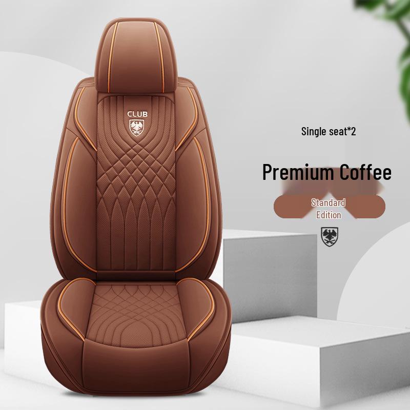 Universal Leather Car Seat Cover & Cushion for All Seasons - Winter Model