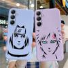 Anime Cartoon Phone Case For iPhone Samsung A55 S24 FE S25 M35 A16 Xiaomi Redmi Note 13Pro 14C Huawei Honor Realme Shockproof Anti-Scratch Matte Cover