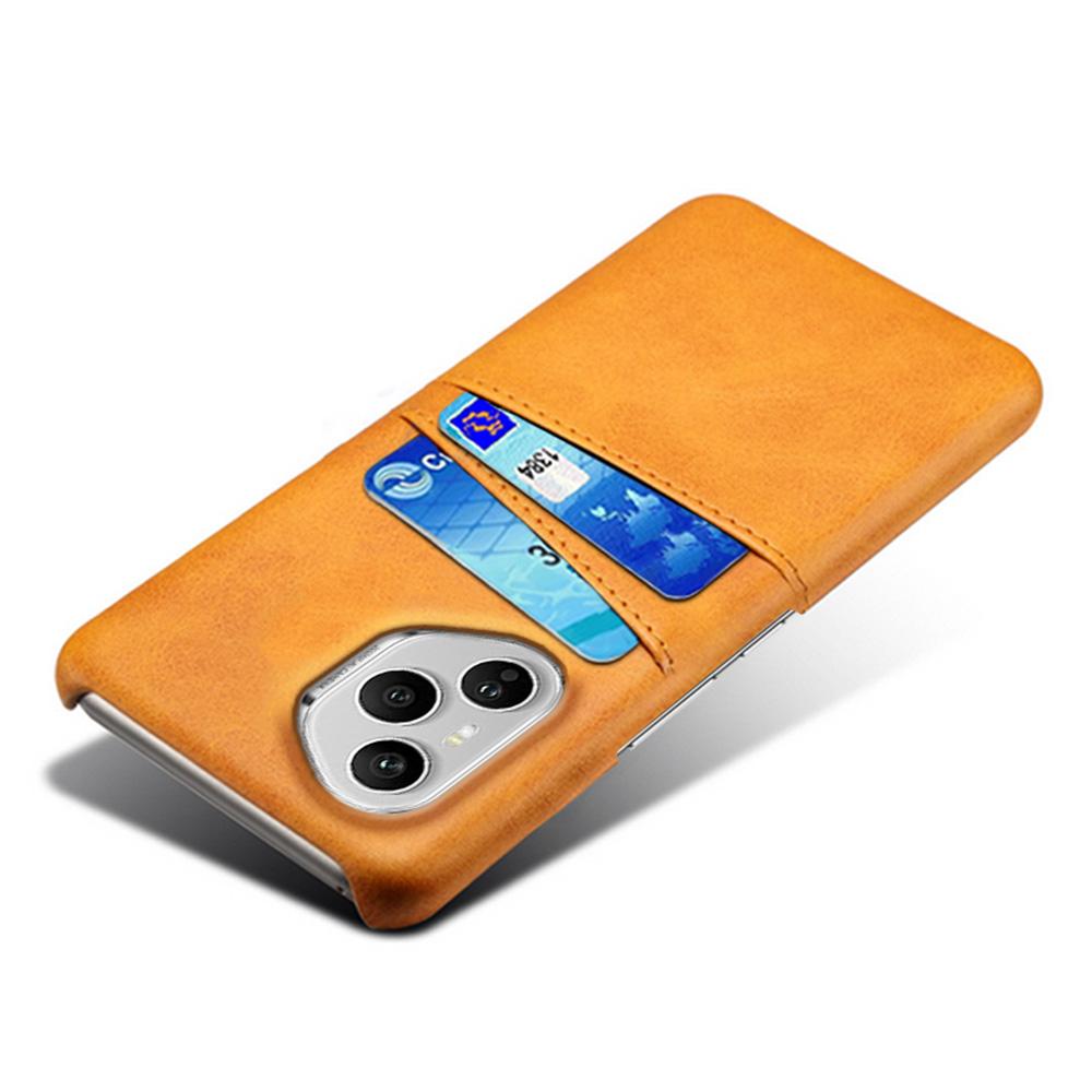 For Honor 400 Pro 5G (Global) Case Dual Card Slots PU Leather+Hard PC Phone Cover