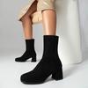 34-48 Herbst und Winter Hohe Absätze Stiefeletten Laufsteg Damenschuhe