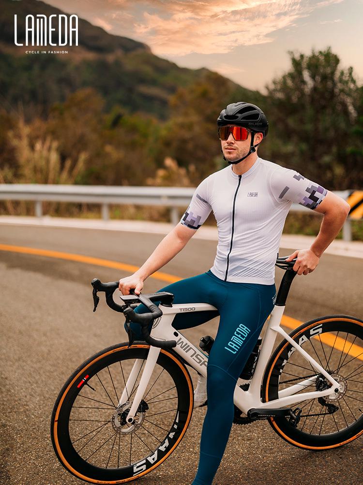 Lampada 2023 Men's Short Sleeve Cycling Jersey - Breathable, Quick-Dry, Casual Sportwear