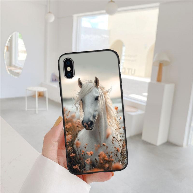 CJ53 Fine Horse Soft Shell Phone Case for Xiaomi Poco C40 C50 C51 C55 C65 C71 C75 F3 F5 F6 F7 M2 M3 Pro Ultra