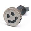 Silver KYASYA Smile Earrings 925 Smiley Face Niko-chan Mark Stud Male Single Ear Use Metal Allergy Friendly 18G Engraving Fathers Day Mens