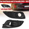 1 Pair Front Bumper Lower Honeycomb Lamp Surround Grille Fog Light Trim Cover for Ford Fiesta Mk7 Facelift 2013-2017