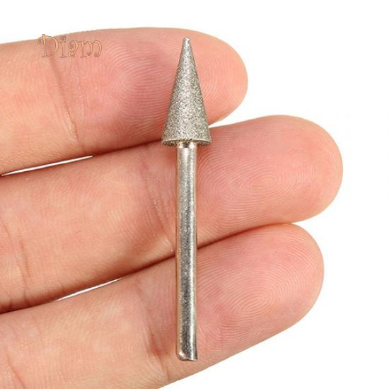 Diam 3 ks 3mm stopka Smirková brusná hlava Kuželovitý elektrický brusný kotouč příslušenství