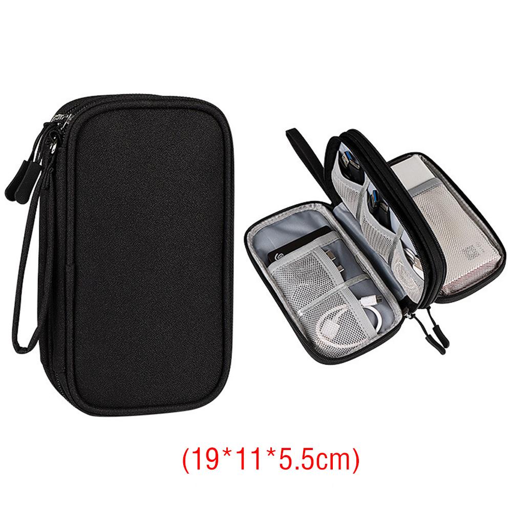 Organisateur de Sac de Voyage pour Câbles, Pochette de Rangement Portable, Imperméable, pour Câbles Électroniques, Cordons, Power Banks, Sacs Organisateur pour Gadgets, Sac de Rangement