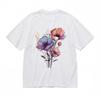 Women's Breathable Classic T-Shirt Blossoming Floral Trio with Mia Accent Tee