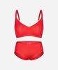 Lebeulenseu Comfort Volume Up Bra & Panty Set Red