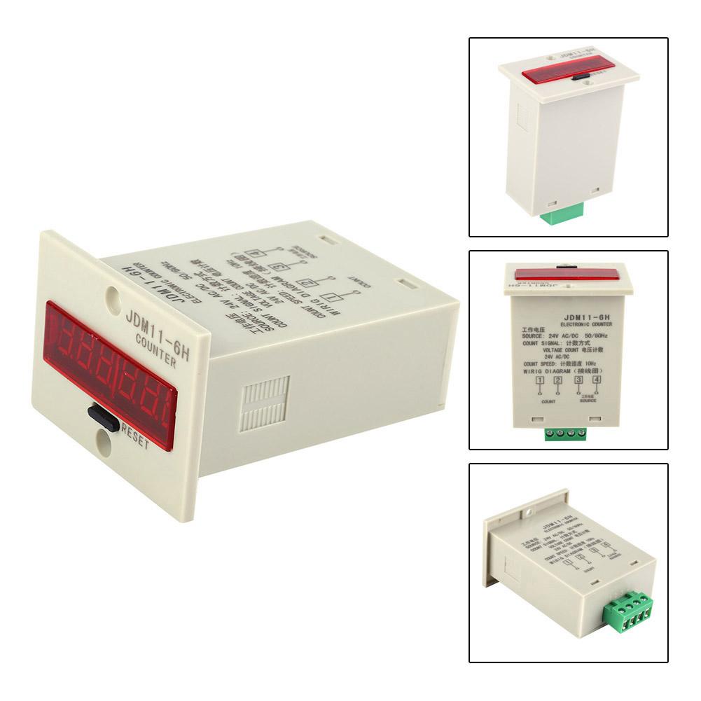 JDM11 6H 6 High Accuracy Digit Display Electronic Counter AC DC24V