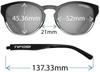 Sunglasses Svago Black Small To Large [Tifosi]