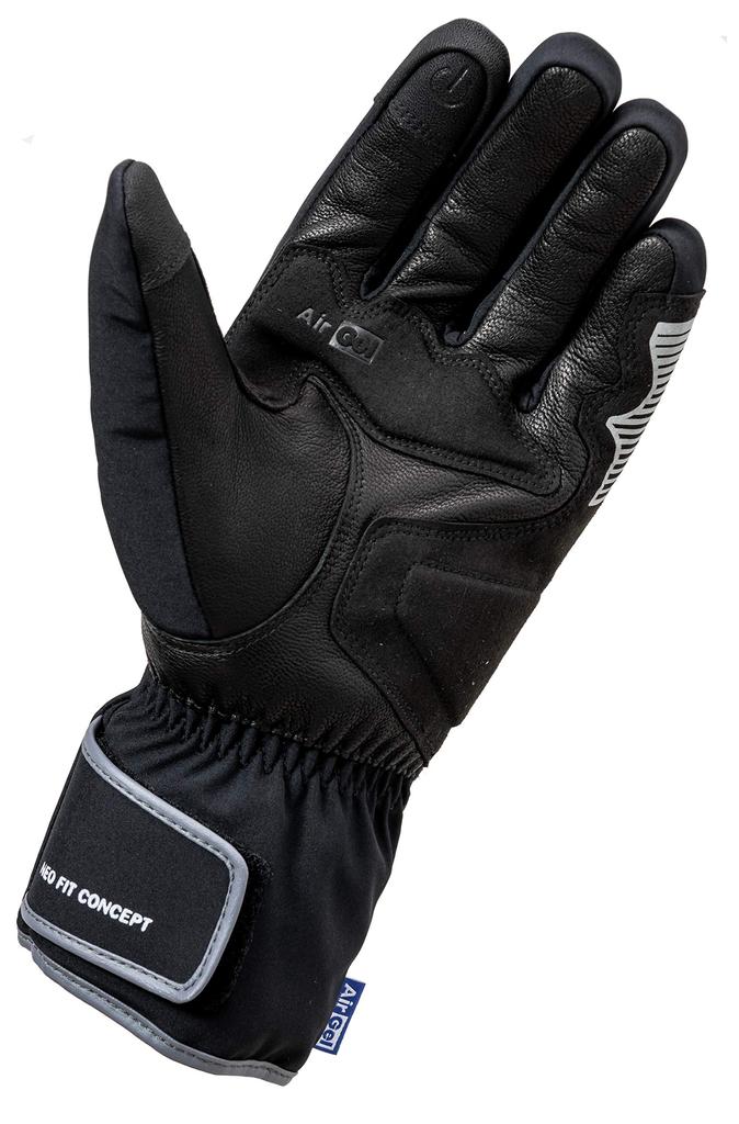 Yamashiro IDEAL Motorcycle Winter Long Gloves ID-108 GEO, Gray, Size M, ID108GY/M