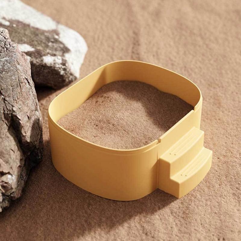 Clearly View 360Degree Hamster Sand Bath House SplashProof Base For Exploration Sleep Hideouts Easy Cleaning Maintenance