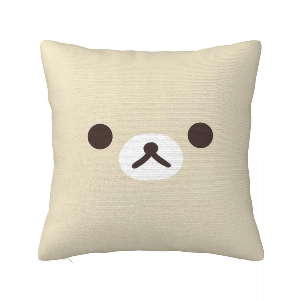 Korilakkuma Rilakkuma Pillowcases Room Cartoon Bears Cushion Case Funny Pillow Cover 4040