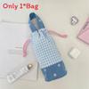 Modern Minimalist Polyester Insulated Water Bottle Bag With Drawstring For Outdoor Sports Use