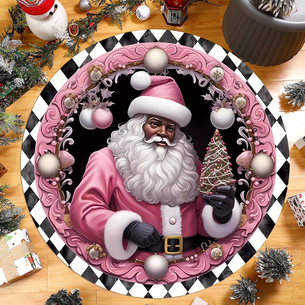 

Christmas Rugs: Santa, Gnomes, Wreaths & More for a Magical Holiday! Bedroom room floor mats New Year home decoration 60cm