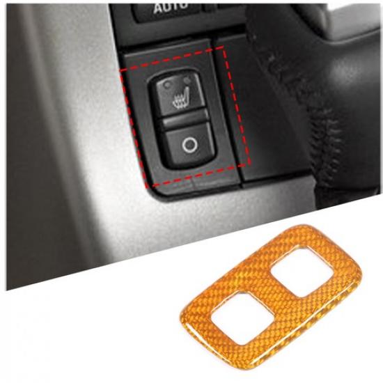 Gelbe Kohlefaser Tankdeckel Schalter Knopf Zierleiste für Corvette C6 2005-13