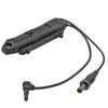 SOMOGEAR TAPS Dual Switch Replica (SUREFIRE Plug/PEQ Plug) with 20mm Rail & M-LOK Mountable Remote Switch (Black)