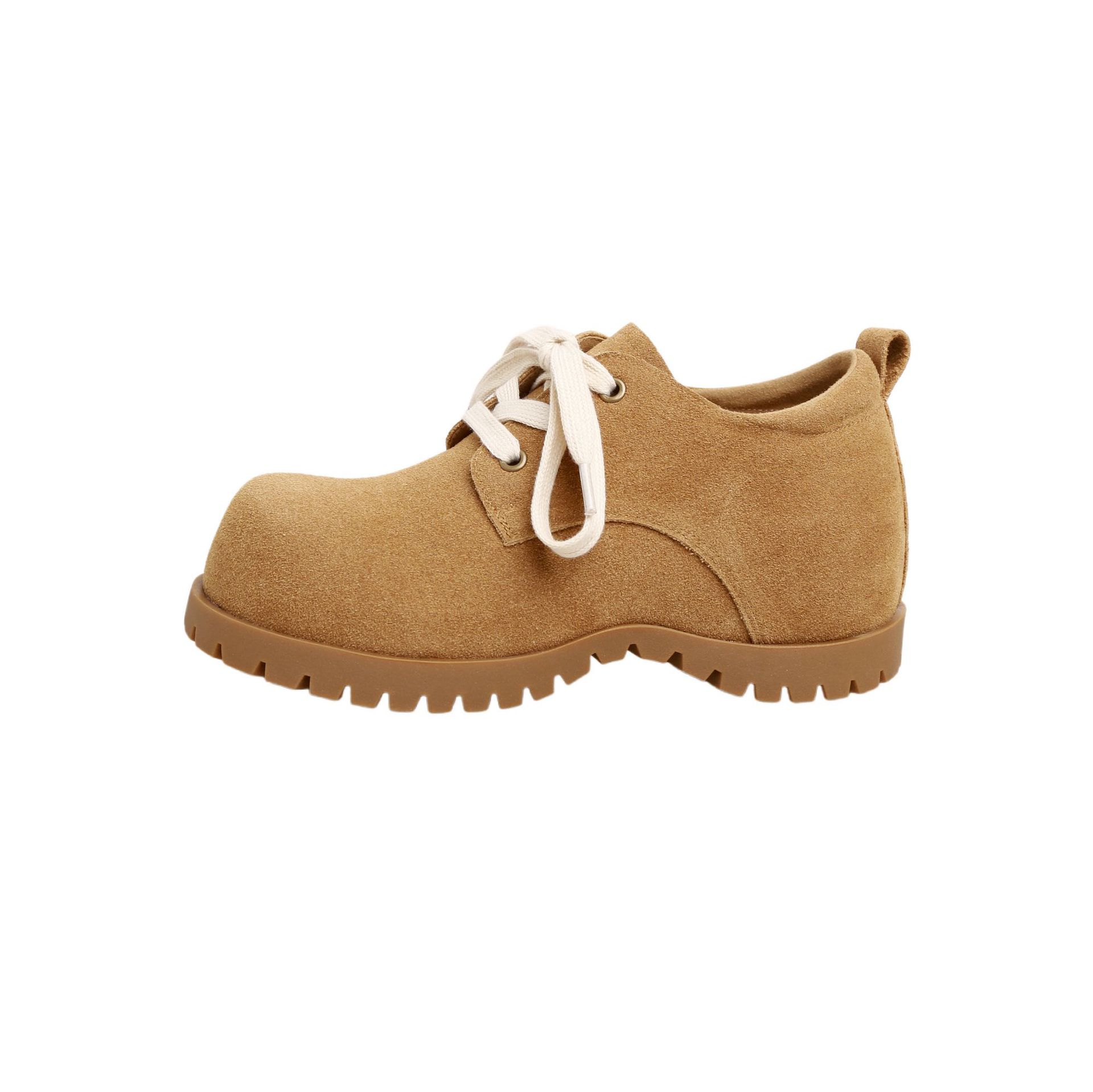 Версия из коровьей кожи на шнуровке ретро кожаные женские туфли на скрытой платформе весенние универсальные новые туфли на платформе и повседневные туфли 39 4527₽