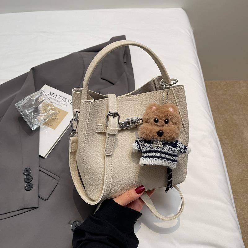 Simple Handbag Small Bag Women's Autumn New High-value Bucket Bag Commuter Casual Shoulder Messenger Bag