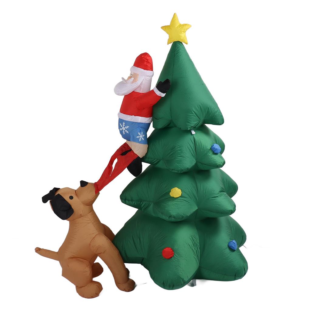 Inflatable Christmas Tree 1.8M Lighting High Speed Low Noise Fans Blow Up Christmas Tree Decoration