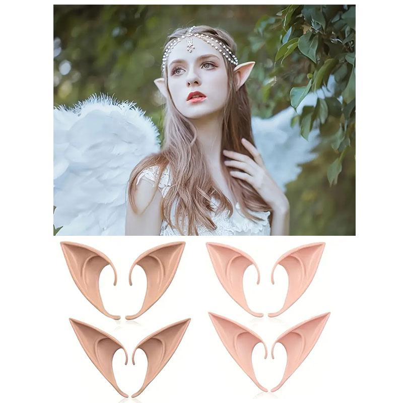 Exquisite Latex Elf Ears for Mystical Fairy and Angel Cosplay Halloween Costume Accessories Photo Props Ideal for Adults