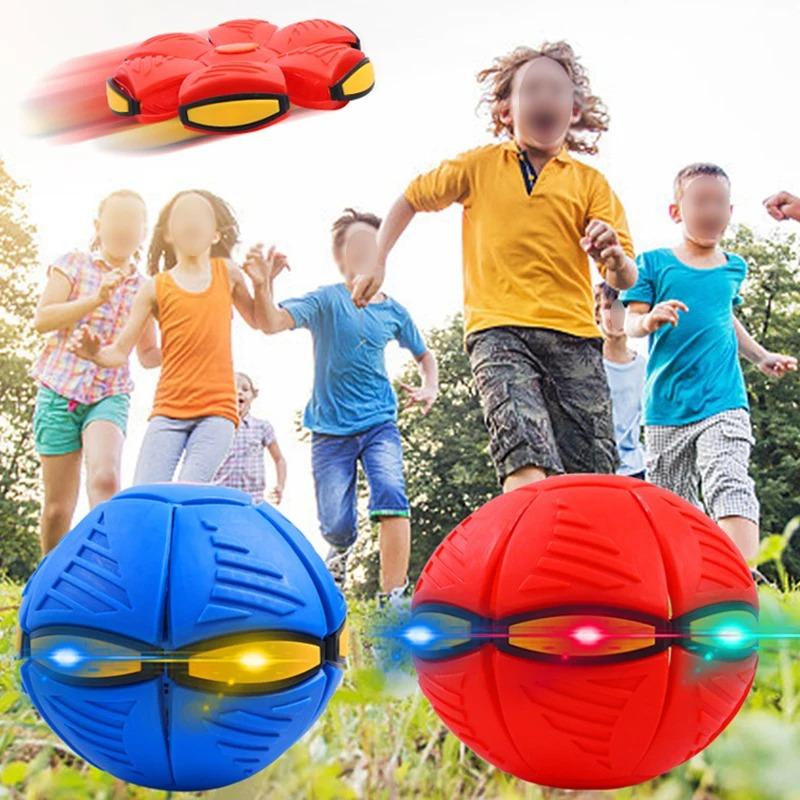 1PCSBouncyStomp Ball Magic Flying Saucer Ball Puzzle Pet Childrens Toys Indoor Outdoor Decompression Transformation Sports Balls