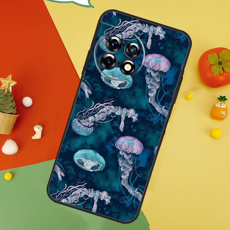 Magic Jellyfish Case For OnePlus 15 12 12R 13T 13R 13 11 9 10 Pro 10T 8T Nord 5 CE 2 3 4 Lite N20 N30 Cover