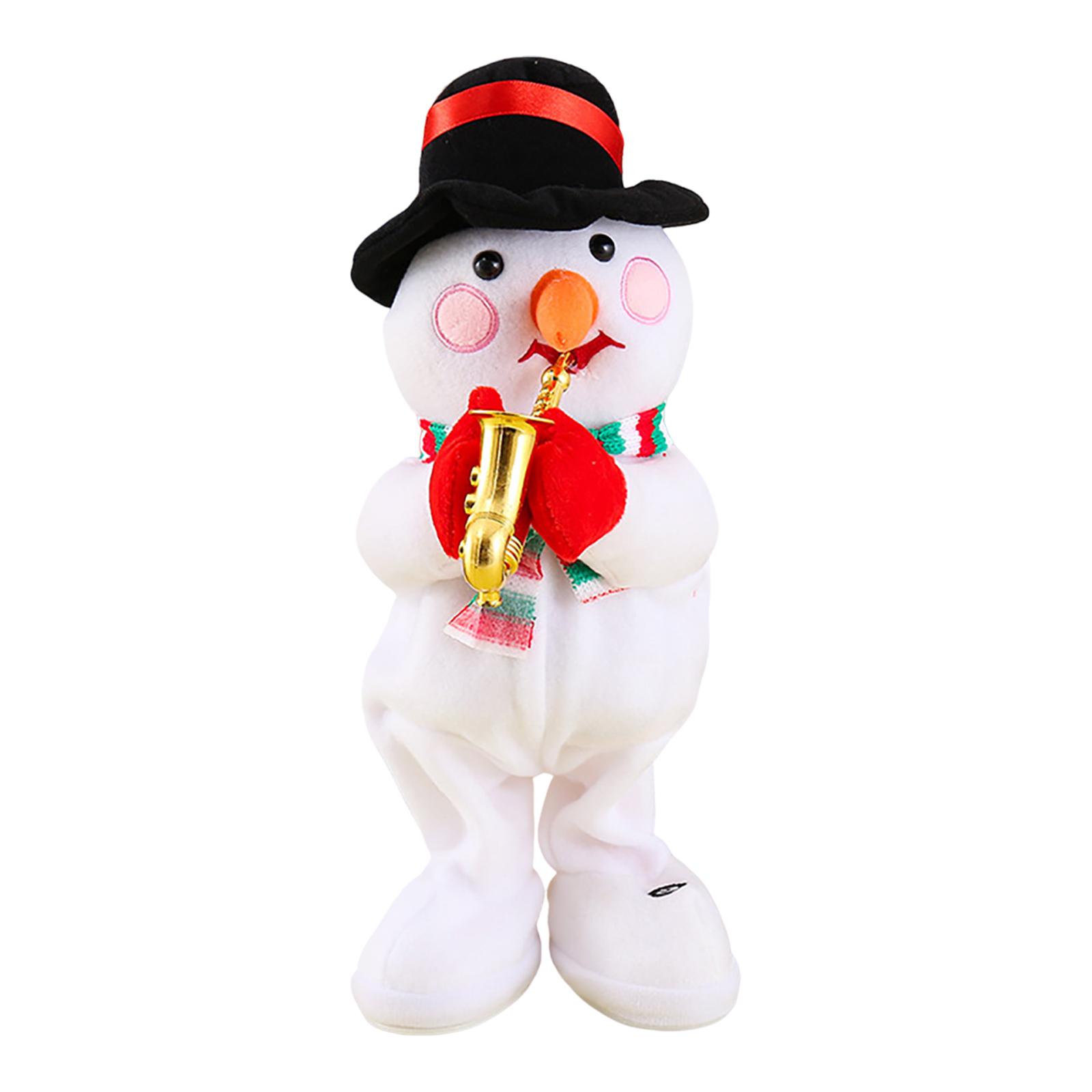 

Electric Swing Toy Toys Santa Claus Blowing Saxophone Dancing Singing Toys Merry Cartoon Christmas Party Gifts One Size