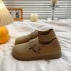 Frühlings-Freizeit-Pendler-Schuhe mit flachem Ausschnitt Neue Jahr Flach Rutschfest Retro-Stil Weich Birkenstocks