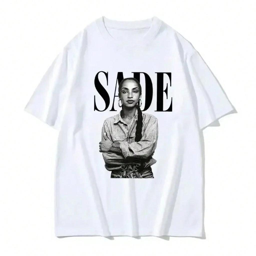 T-shirt Grafica Stampa S-Sade Anni '90 T-shirt a Maniche Corte Vintage Hip Hop T-Shirt Oversize Streetwear Grafica