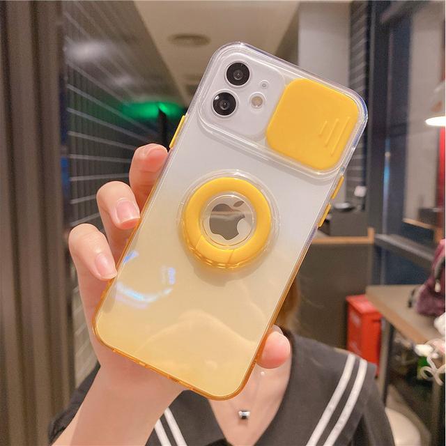 

Чехол-держатель с градиентным цветным кольцом для Iphone 11 13 12 Pro Max Xs Xr X 7 8 Plus, противоударная подставка для кольца, защитная задняя крышка для камеры For iPhone 13Pro Max