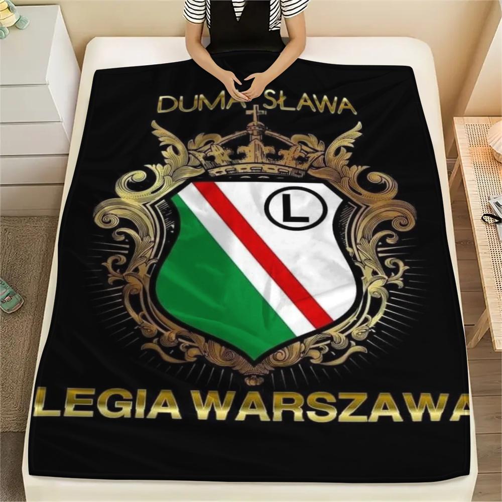 

1pc Legia Warsaw Print Flannel Blanket, High quality Comfortable for All Seasons, Home Decor, Warmth and Comfort, Perfect for Christmas Gifts68 80cm x 120cm
