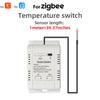 Smart Thermostat with For Zigbee and For Tuya for Temperature and Humidity Control Compatible with Voice Assistants