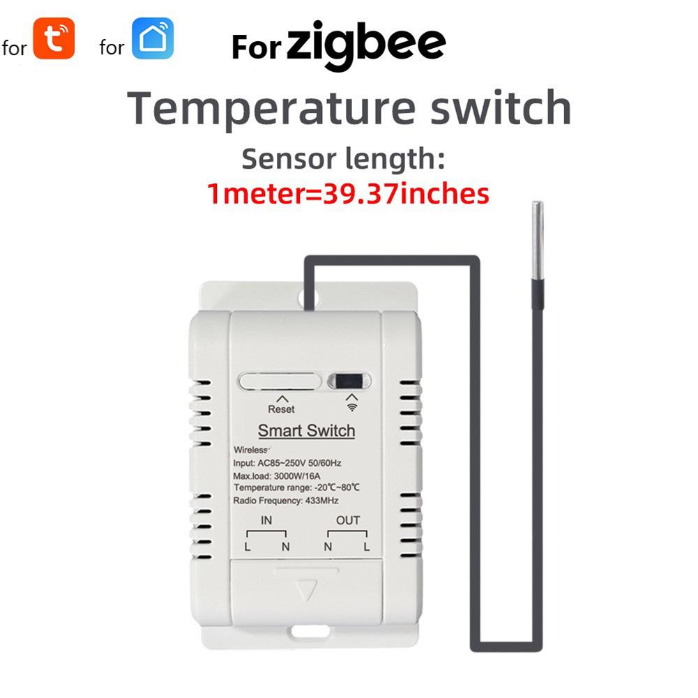 Smart Thermostat with For Zigbee and For Tuya for Temperature and Humidity Control Compatible with Voice Assistants