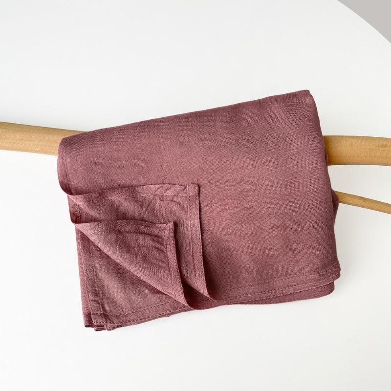 Summer Cotton and Linen Scarf Solid Color Simple Sunscreen Shawl Women's High-end Silk Scarf Yarn Headscarf