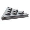 12PCS Impaling Clips for Acoustic Panels Galvanized Steel Triangular Push On Impaler Mount with Screws for Soundproof