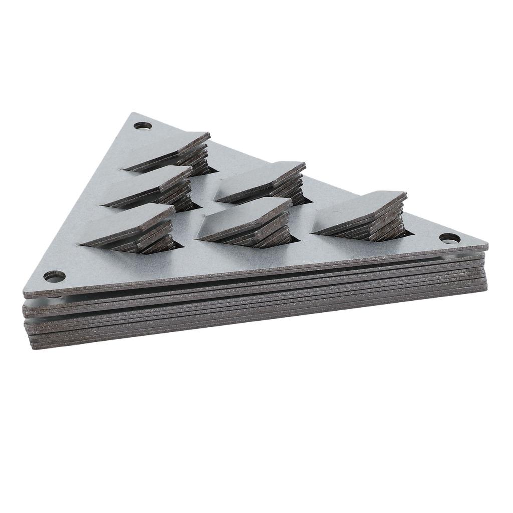 12PCS Impaling Clips for Acoustic Panels Galvanized Steel Triangular Push On Impaler Mount with Screws for Soundproof