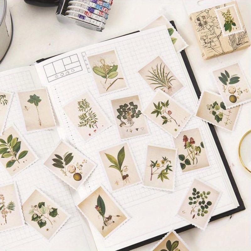 Plant Collection Decorative Stickers Adhesive Stickers DIY Decoration Diary Stickers Box Package