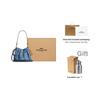 Coach Faye 22 Monogram Chain Strap Cotton And Leather Crossbody Bag Medium Women bags Denim-Blue CDB94-IMTYV
