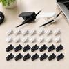 Spring Grip Thin Cord Fasteners with Separate Routing Guides for Earphone Cable Management Across Several Locations