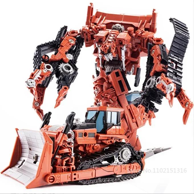 AOYI 8 ÎN 1 Devastator Supradimensionat Transformare Jucării de Înaltă Calitate Băiat Anime Cârlig Figurine de Acțiune Robot Mașină Model Vehicul de Inginerie Copii 48cm
