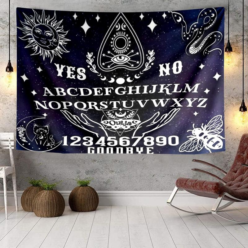 Spirit Board Divination Tapestry Room Decoration Wall Hanging for Living Room Bedroom, Dormitory, Birthday and Christmas Gifts