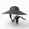 202504-HH5076A ins chic summer Sunscreen British minimalism natural straw model  holiday lady sun cap women leisure hat