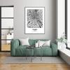Eleville 11X14 Unframed Paris France City View Abstract Road Modern Map Art Print Poster Wall Office Home Decor Minimalist Line Art Hometown